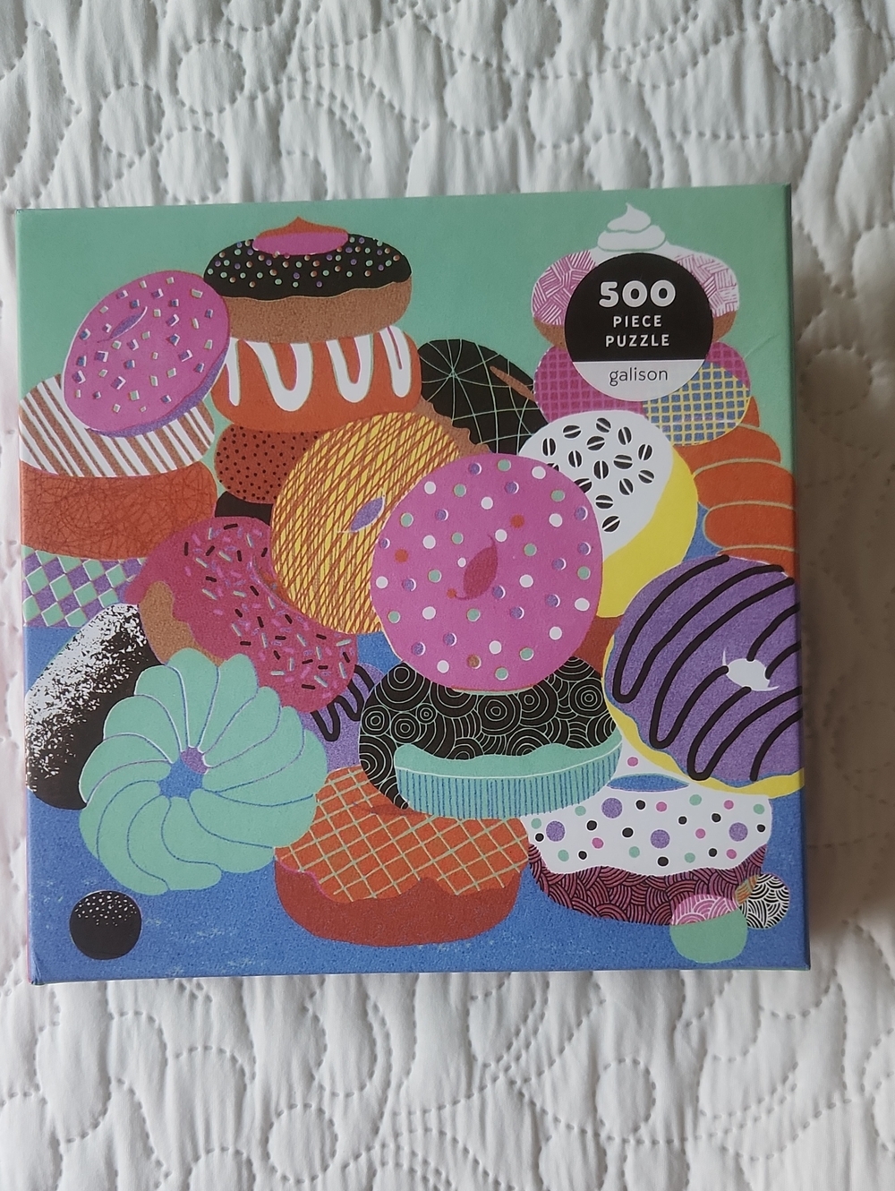 Galison Pink Donut 500-Piece Puzzle